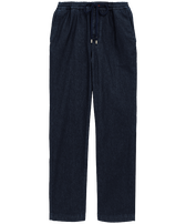 Pantaloni da jogging uomo in denim Dark denim w1 vista frontale