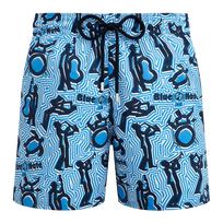 Stretch-Badeshorts für Herren – Vilebrequin x Blue Note Earthenware Vorderansicht