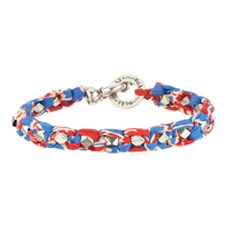 Bracelet Crabsand  Shrimps- Vilebrequin x Gas Bijoux Poppy red front view