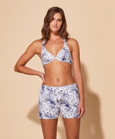 Women Swim Shorts Riviera Ink Vorderseite getragene Ansicht