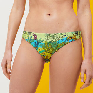 Culotte bikini donna Jungle Rousseau Zenzero vista indossata posteriore