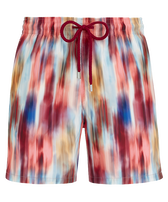 Pantaloncini mare uomo ultraleggeri e ripiegabili Ikat Flowers Multicolore vista frontale