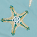 Pantaloncini mare uomo ricamati Starfish Dance - Edizione limitata Mineral blue 