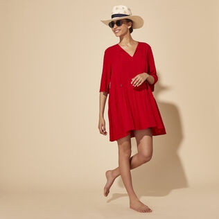 Vestido corto con estampado Plumetis para mujer Moulin rouge detalles vista 1