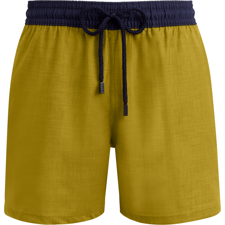 Bañador De Lana Para Hombre Super 120' - Traje De Baño - Magnus - Amarillo