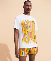 T-shirt coton organique homme Sunny Streets Blanc vue portée de face