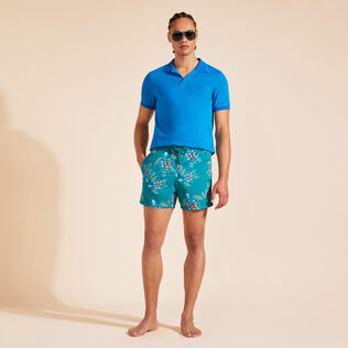 Polo de algodón de color liso para hombre Palace detalles vista 1