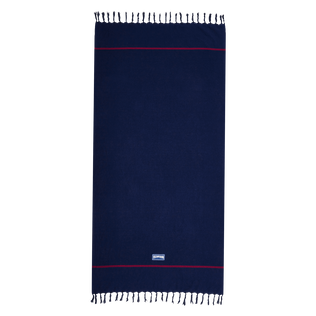 Solid Strandtuch für Kinder Marineblau Vorderansicht