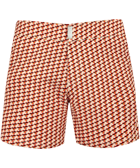 Bañador elástico con cintura plana y estampado Micro Mouettes para hombre Straw vista frontal