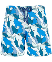 Men Swim Trunks Shark All Around Thalassa front view