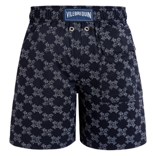 Bañador elástico con estampado VBQ Monogram para niño Azul marino vista trasera