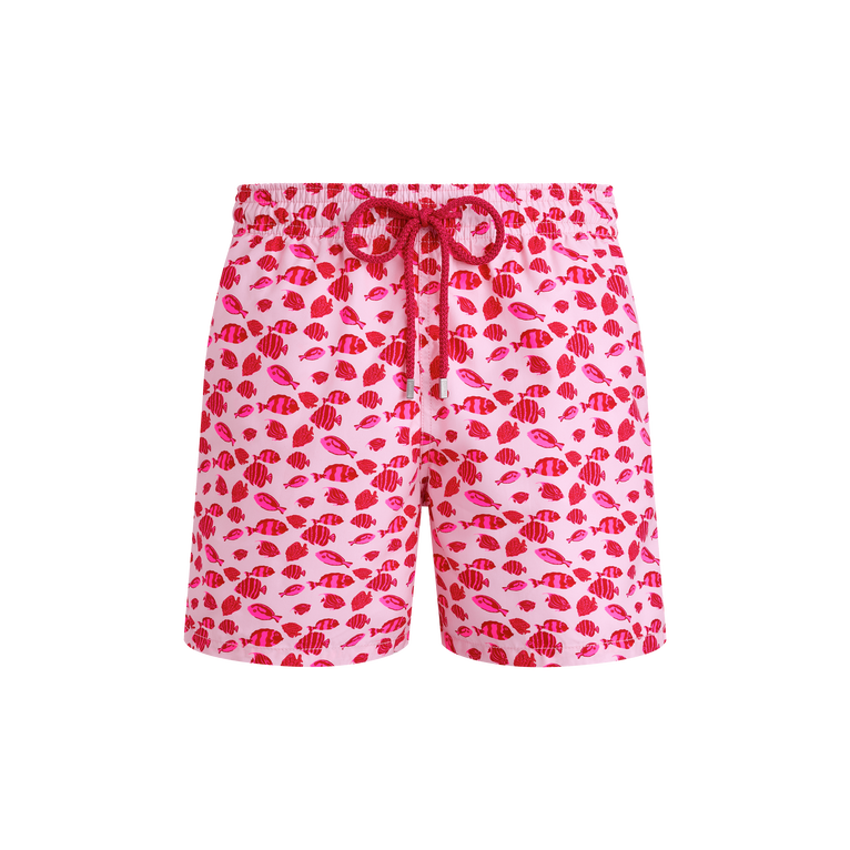 Vilebrequin Moorea Printed 5.5 Swim Trunks In Pink