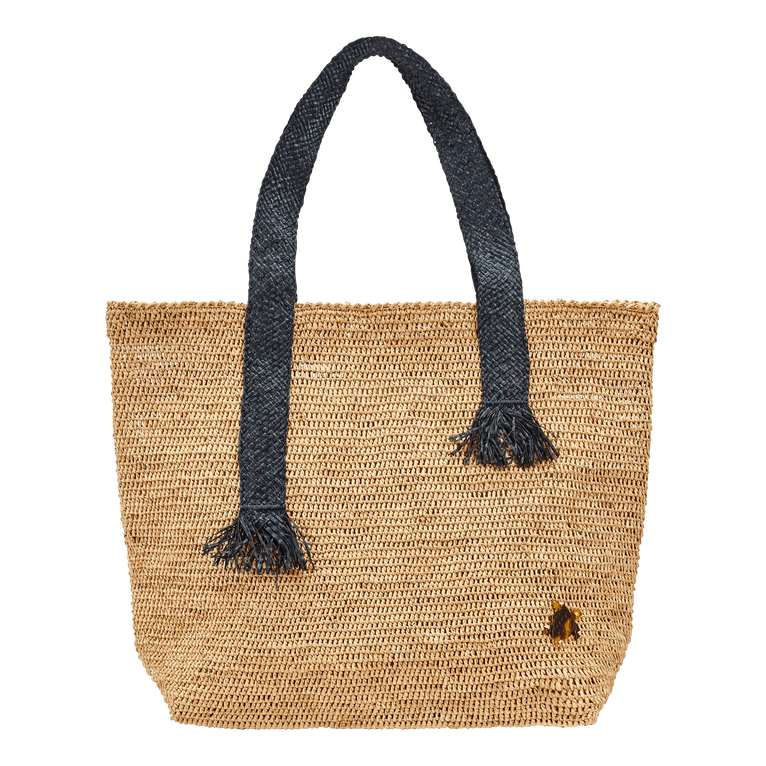 Borsa Da Spiaggia Unisex In Raffia - Borsa Da Spiaggia - Babeth - Beige