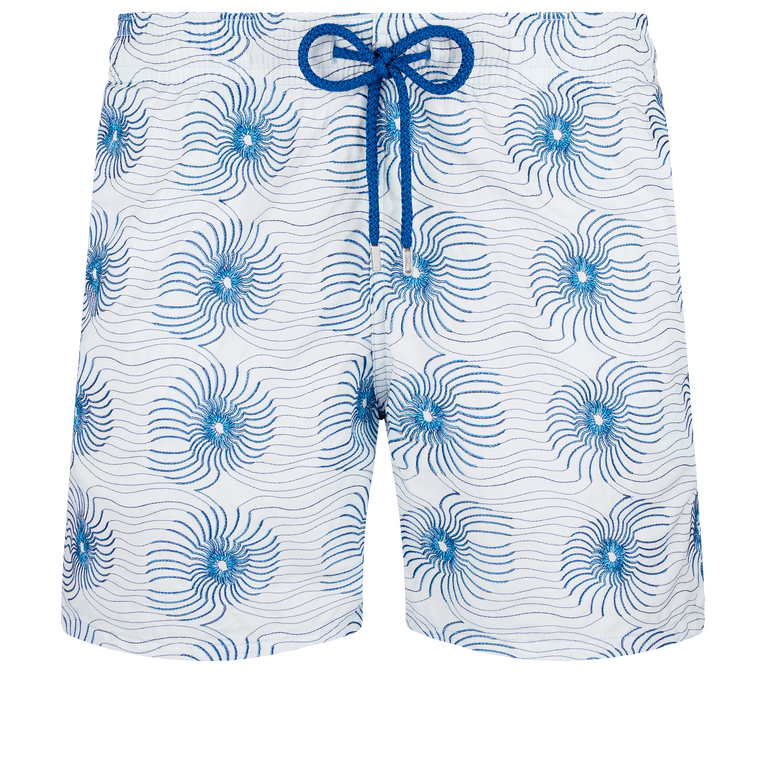 Hypno Shell Badeshorts Mit Stickerei Für Herren - Limitierte Serie - Mistral - Blau