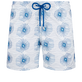 Hypno Shell Badeshorts mit Stickerei für Herren – Limitierte Serie Glacier Vorderansicht