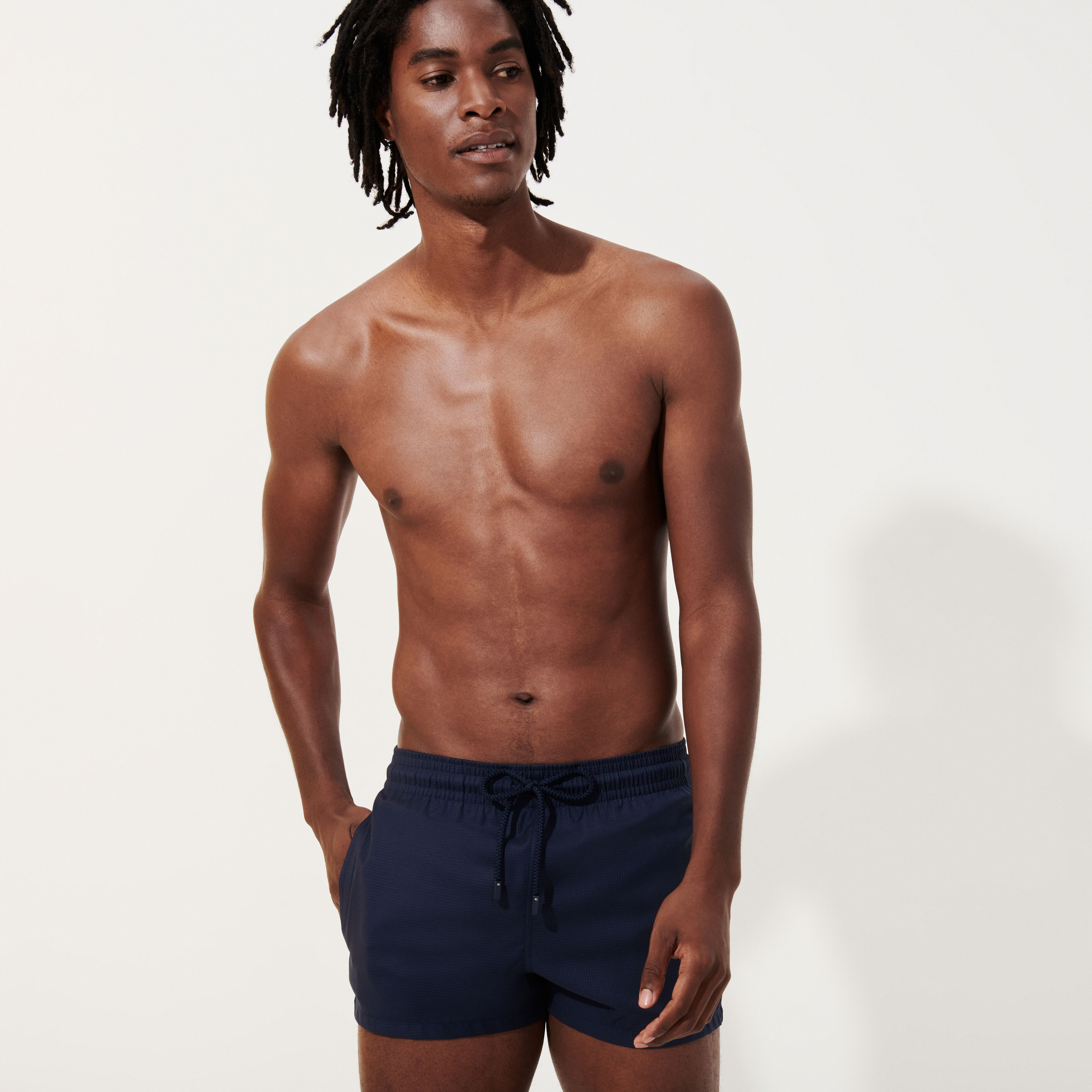 Men Swimwear Woolen Micro Carreaux Vilebrequin x Woolmark Vilebrequin Website MLTH2L26
