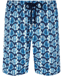 男士 Batik Fishes 长款泳裤 Navy 正面图