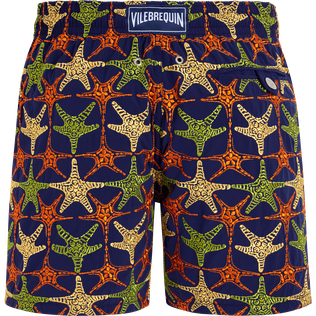 Men Swim Shorts Embroidered Stars - Limited Edition Midnight back view
