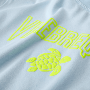 T-shirt en coton organique logo gomme garçon Fleur de lin chine vue de détail 1