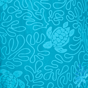 Mit Wasser reagierende Splash Badeshorts für Herren Santorini drucken