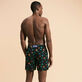 Bañador con bordado Piranhas para hombre - Edición limitada Negro vista trasera desgastada