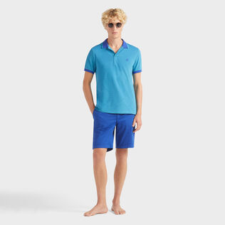 Men Organic Cotton Polo Shirt Solid Marrakech details view 1