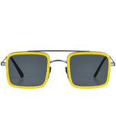 Lunettes de soleil bois de tulipier - VBQ x Shelter Tournesol vue de face