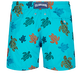 Ronde Des Tortues Badeshorts mit Stickerei für Herren – Limitierte Serie Curacao Rückansicht