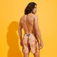 Bañador elástico con estampado Fur para hombre Straw vista trasera desgastada