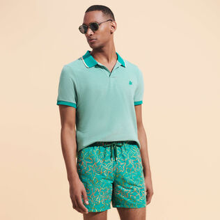 Men Swim Trunks Embroidered Raiatea - Limited Edition Emerald details view 2