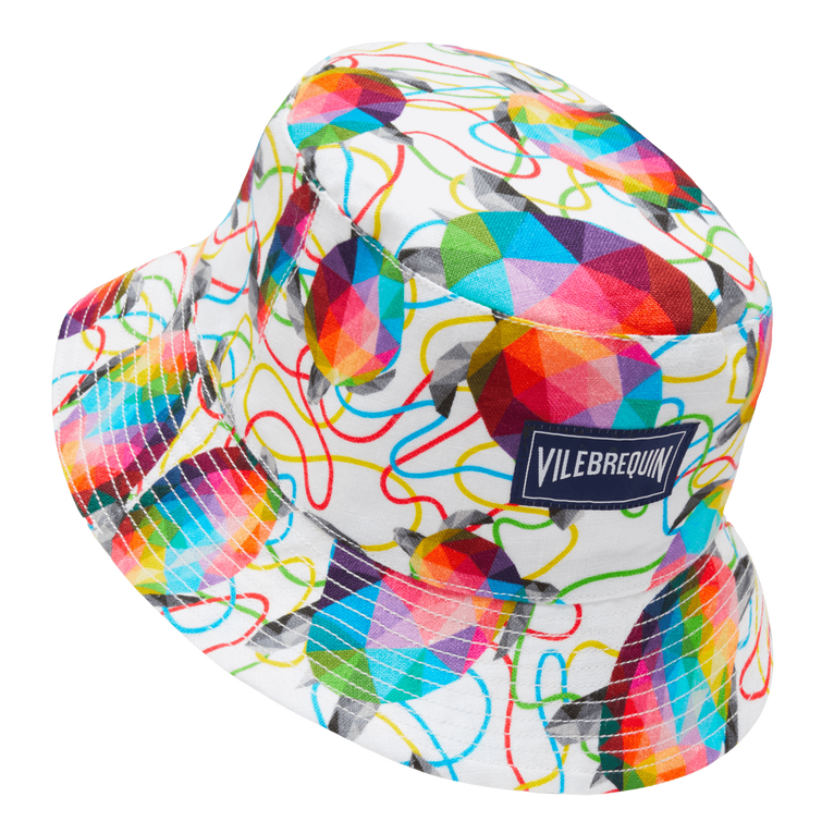 Linen Bucket Hat Tortugas - Vilebrequin X Okuda San Miguel - Hat - Boheme - Multi - Size M/L - Vilebrequin