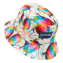 Tortugas 亚麻渔夫帽 - Vilebrequin x Okuda San Miguel Multicolor 正面图