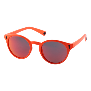Lunette de Soleil Flottante orange unie Orange fluo vue de dos