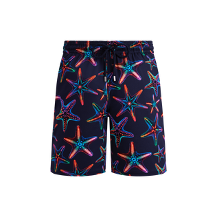 Maillot de bain long stretch homme Disco Stars Bleu marine vue de face