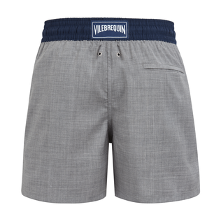 男士 Super 120'S 羊毛泳裤 - Vilebrequin x The Woolmark Company 合作款 Heather grey 后视图