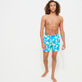 Men Ultra-light and packable Swim Shorts Clouds Hawaii blue front worn view