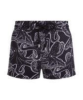 Men Short Swim Shorts Poulpes Black front view