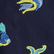 Men Swim Trunks Embroidered Naive Fish - Limited Edition Navy 