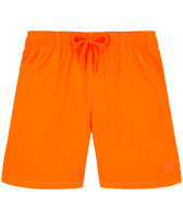 Boys Ultra-Light and Packable Swim Trunks Solid Fluo fire front view
