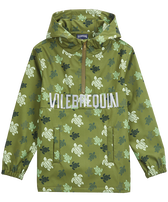 Boys Hooded Jacket Ronde des Tortues Camo Khaki front view