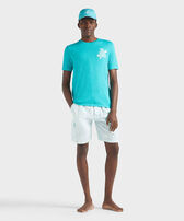 Men Natural Dye Linen Bermuda Short Look  front view