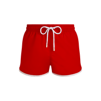 Men Short Ultra-light Swim Shorts VBQ line Poppy red front view