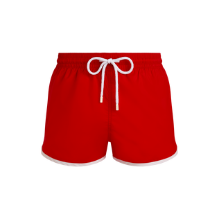 Men Short Ultra-light Swim Shorts VBQ line Poppy red front view