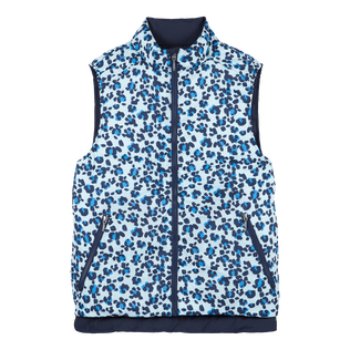 Chaqueta unisex reversible con estampado Turtles Leopard Thalassa vista frontal