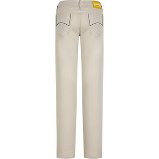 Solid Leinenhose aus Baumwoll-Gabardine im 5-Taschen-Design für Herren Hemp Rückansicht