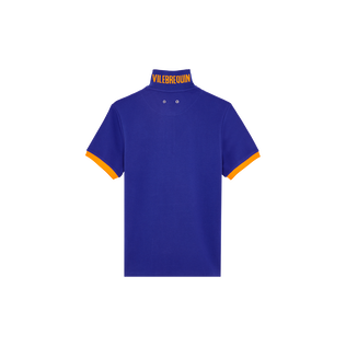 Polo en piqué coton organique homme uni Marrakech vue de dos