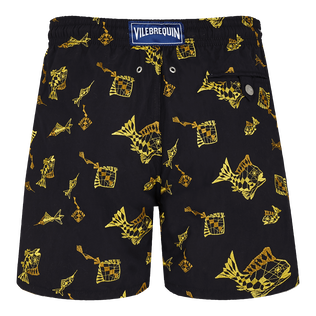 Men Swim Shorts Embroidered Vatel - Limited Edition Black back view
