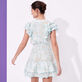 女士 Hidden Fishes 迷你连衣裙 - Vilebrequin x Poupette St Barth 合作款 White 背面穿戴视图