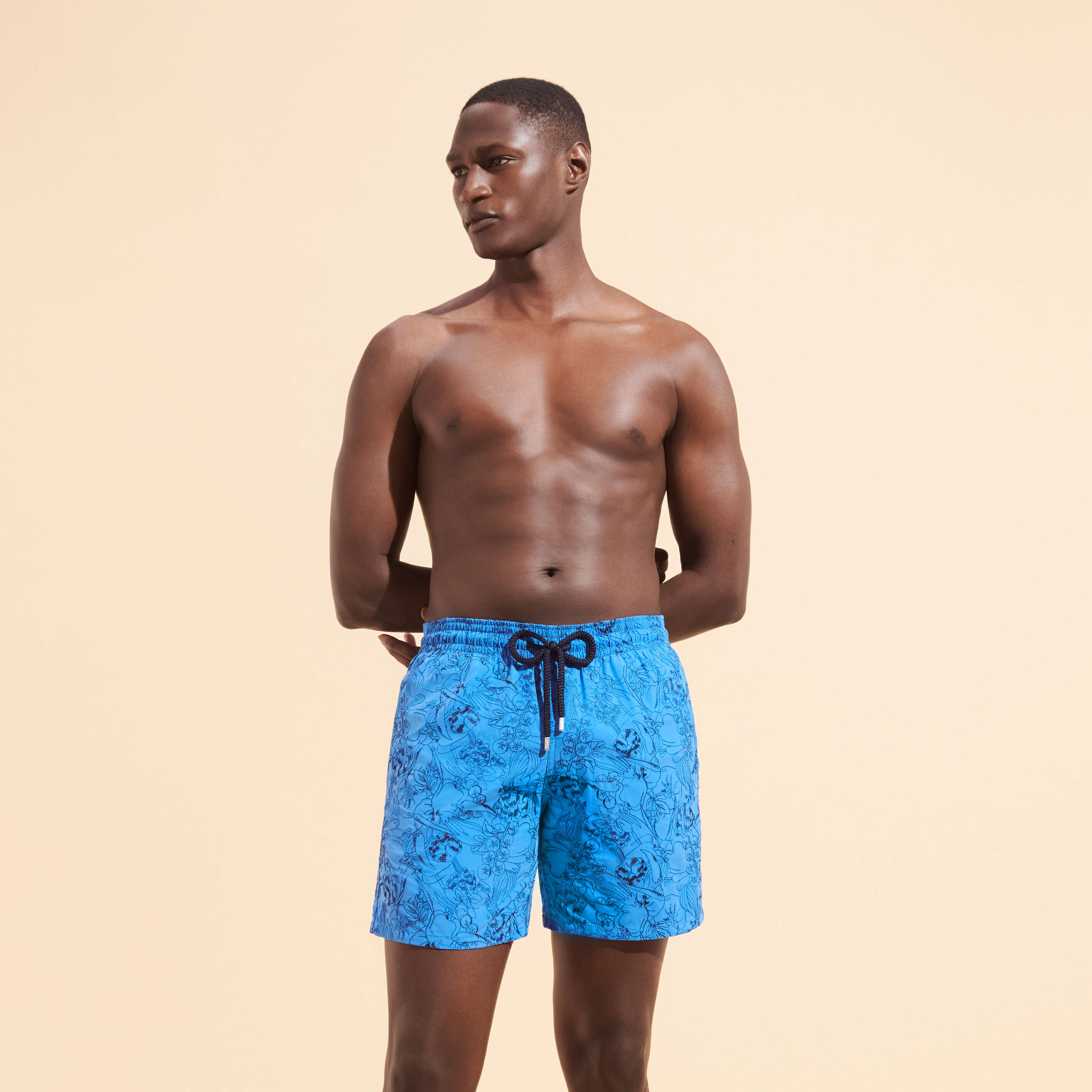 うみざるまさSealup×Boys Market Bespoke Men Swim Trunks 360 Landscape - Vilebrequin x Highsnobiety