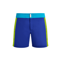 Pantaloncini mare uomo elasticizzati con cintura piatta Color Block Marrakech vista frontale